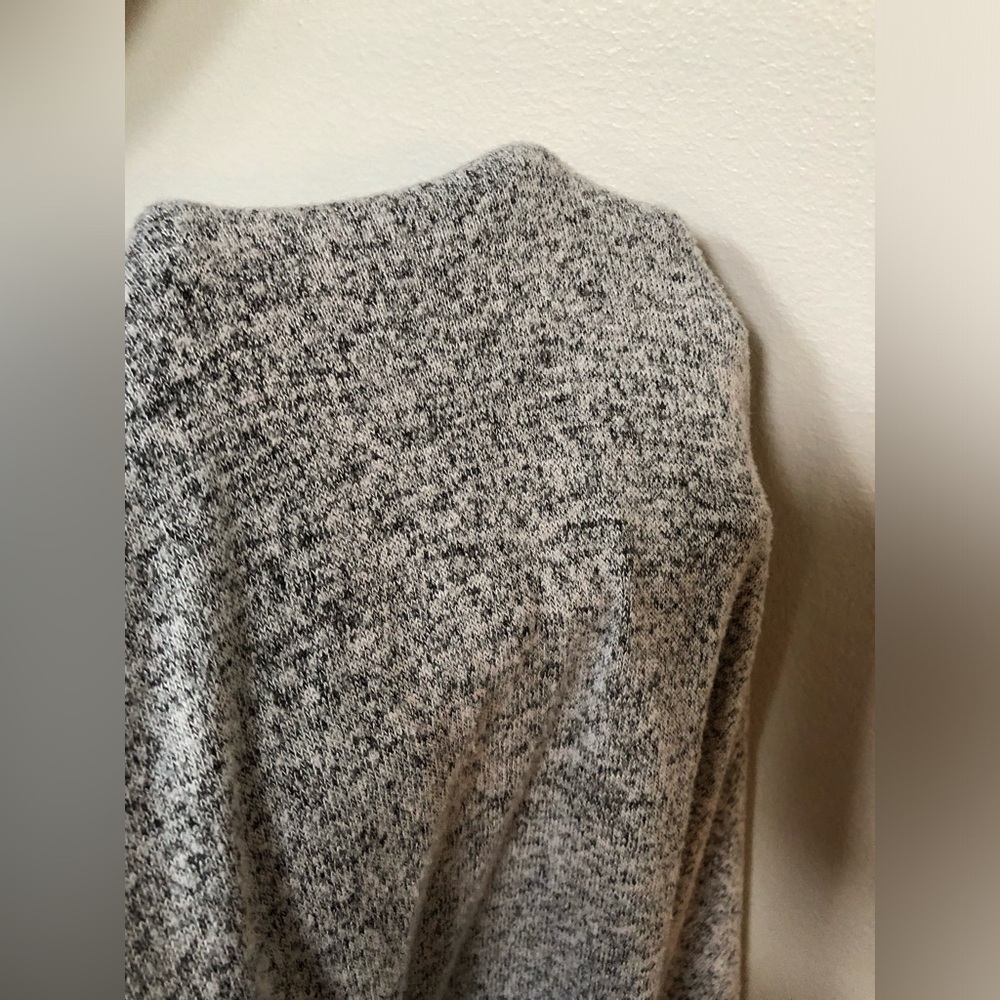 Motherhood Maternity M Grey Long-Sleeved Tie-Waist Midi Sweater Dress w/Pockets - Picture 10 of 10